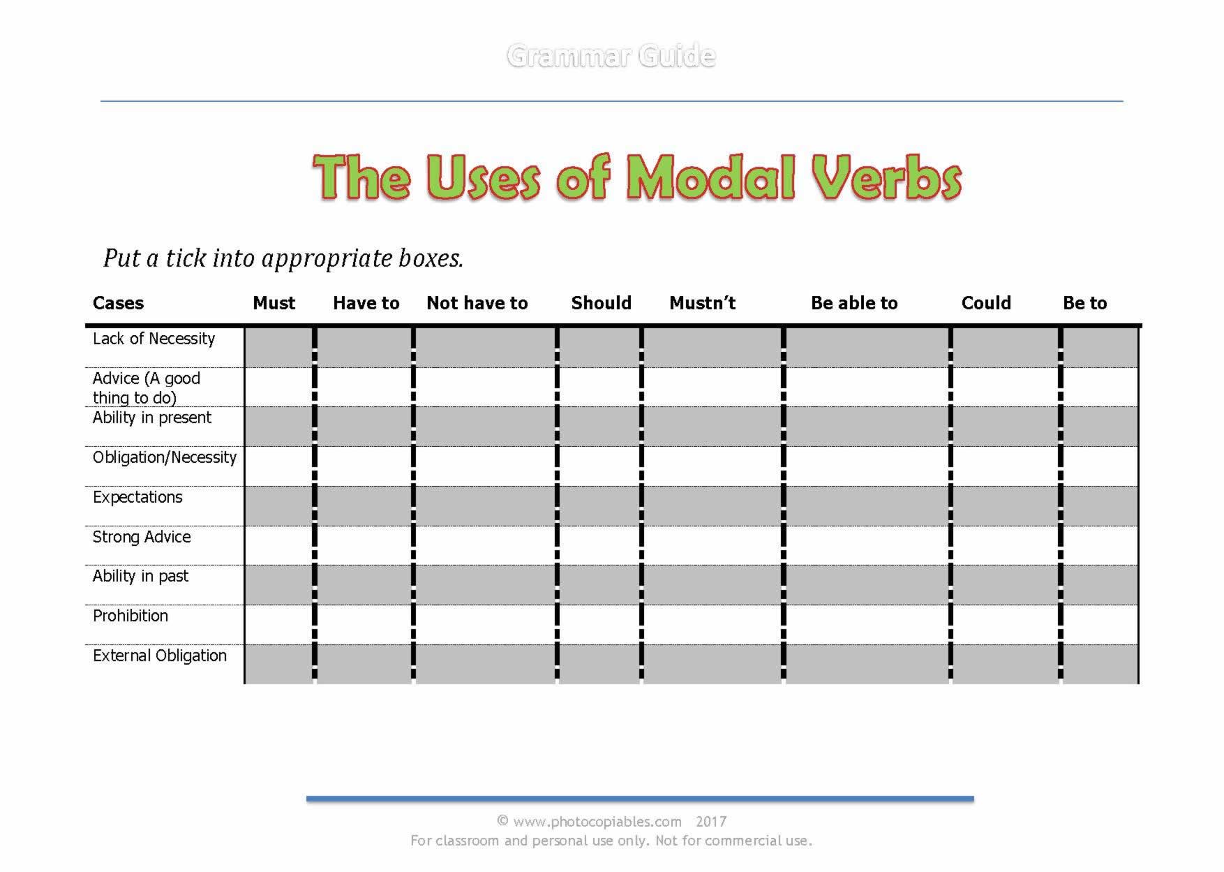The Uses of Modal Verbs_WS_page_1 The Uses of Modal Verbs_WS_page_1