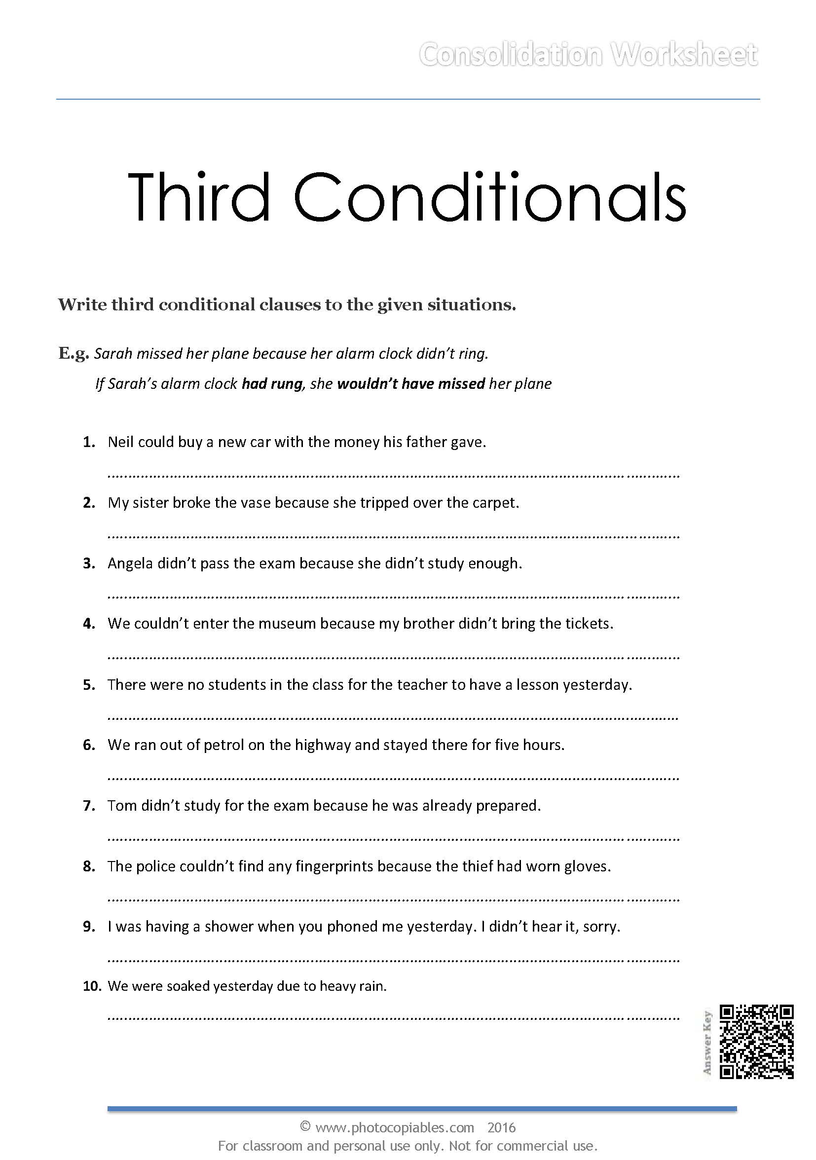 Third Conditionals_consolidation worksheet