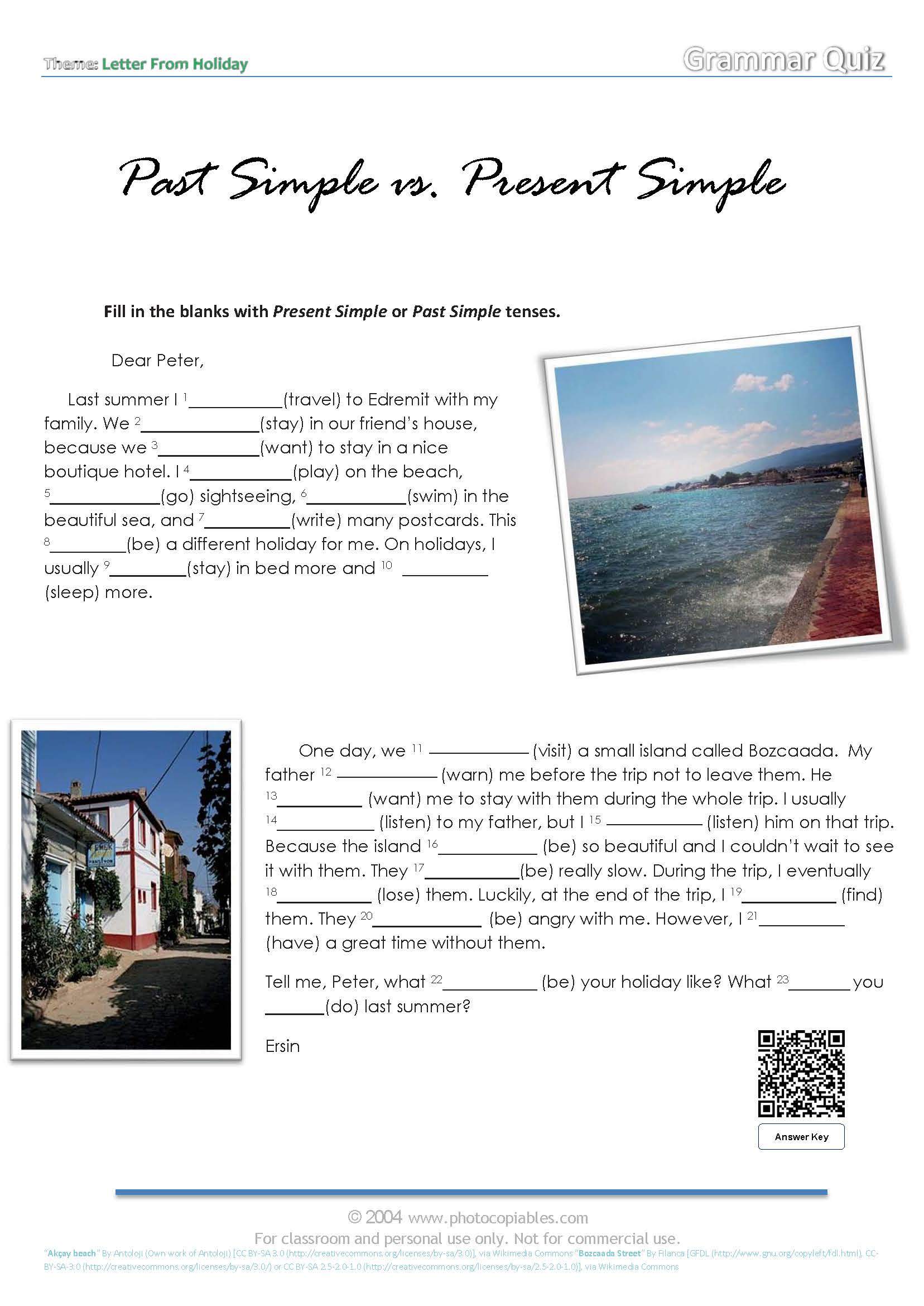 Past simple and present simple_grammar quiz