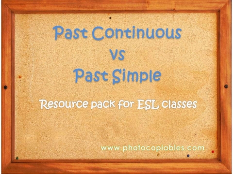 past simple past continuous resource pack