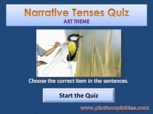 Narrative Tenses Interactive Exercise
