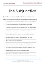 The-Subjunctive consolidation worksheet