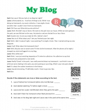 past continuous vs past simple_reading_text