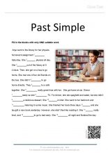 past simple cloze test