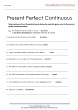 Present Perfect Tense worksheet